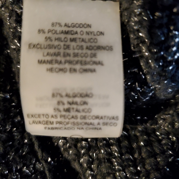 Elie Tahari Jacket Collared Blazer Silver Gray Shimmer Sequine Size L - Picture 8 of 9